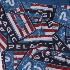 Apparel Blue Water Americamo Sticker Fishing Shorts