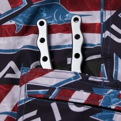 Apparel Blue Water Americamo Sticker Fishing Shorts