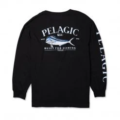 Apparel Mens Dolphin Fish Long Sleeve Fishing T-Shirt