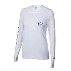 Apparel Aquatek Blue Marlin Hooded Fishing Shirt - Women's