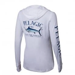 Apparel Aquatek Blue Marlin Hooded Fishing Shirt - Women's