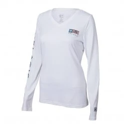 Apparel Womens Aquatek Icon V-Neck Fishing Shirt - Women's