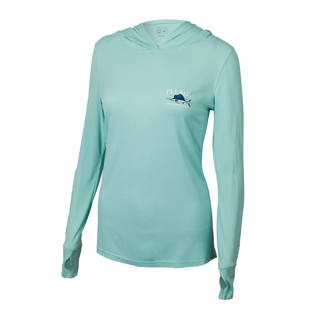 Apparel Aquatek Sailfish Hooded Fishing Shirt - Women's Womens 4 Apparel Aquatek Sailfish Hooded Fishing Shirt - Women's Womens