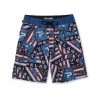 Apparel Youth Blue Water Americamo Sticker Fishing Shorts