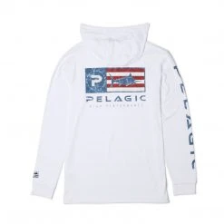 Apparel Youth Aquatek Icon Hooded Fishing Shirt Sun Protection System