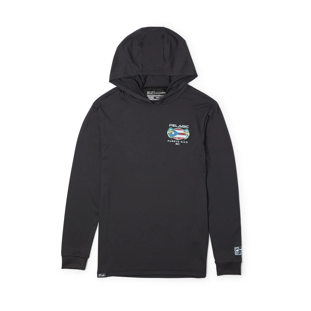 Apparel Youth Aquatek Puerto Rico Hooded Fishing Shirt 4 Apparel Youth Aquatek Puerto Rico Hooded Fishing Shirt