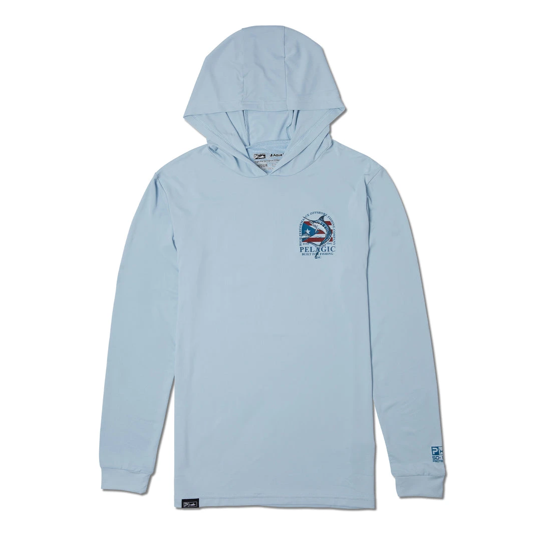 Apparel Youth Aquatek Puerto Rico Hooded Fishing Shirt 4 Apparel Youth Aquatek Puerto Rico Hooded Fishing Shirt