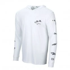 Apparel Aquatek Gyotaku Hooded Fishing Shirt Best Sellers