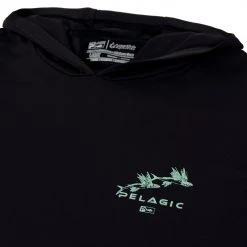 Apparel Mens Aquatek Hooded Fishing Shirt - Gyotaku